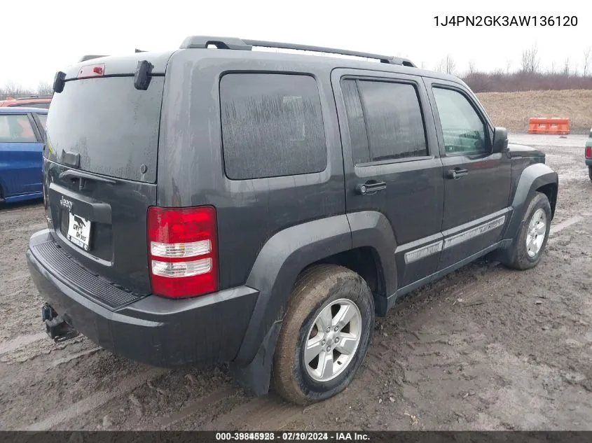 2010 Jeep Liberty Sport VIN: 1J4PN2GK3AW136120 Lot: 39845923