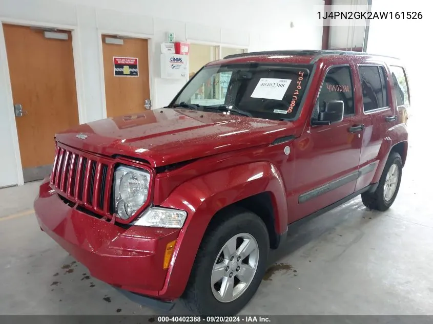 1J4PN2GK2AW161526 2010 Jeep Liberty Sport