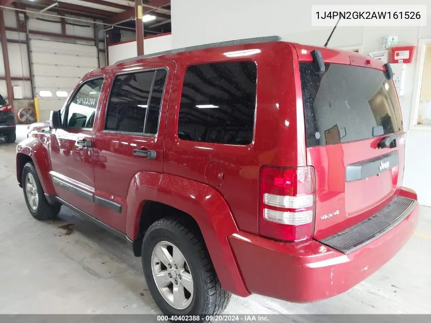 2010 Jeep Liberty Sport VIN: 1J4PN2GK2AW161526 Lot: 40402388