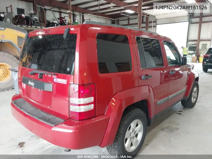 2010 Jeep Liberty Sport VIN: 1J4PN2GK2AW161526 Lot: 40402388