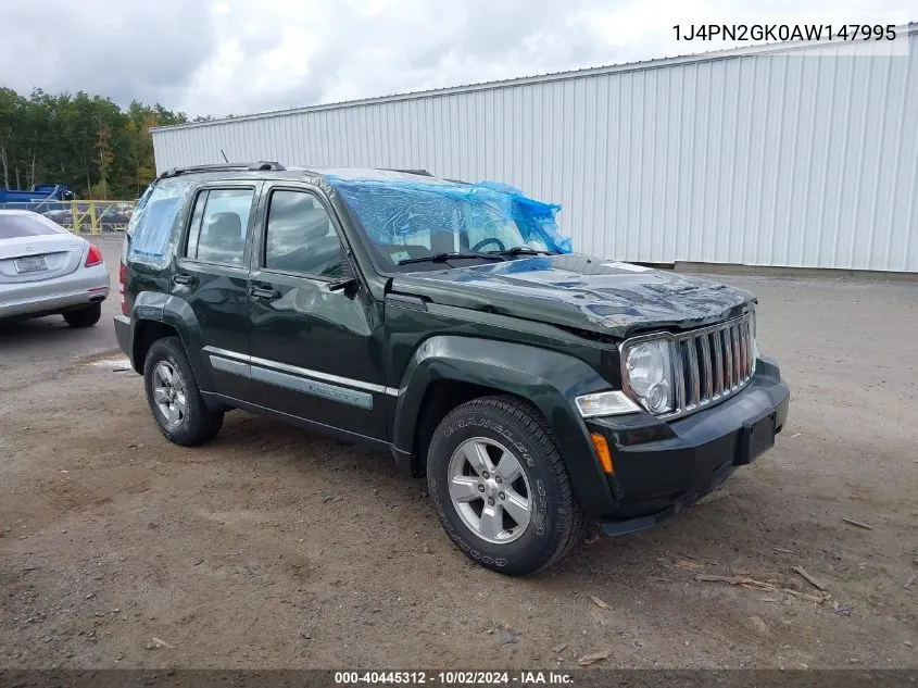 1J4PN2GK0AW147995 2010 Jeep Liberty Sport