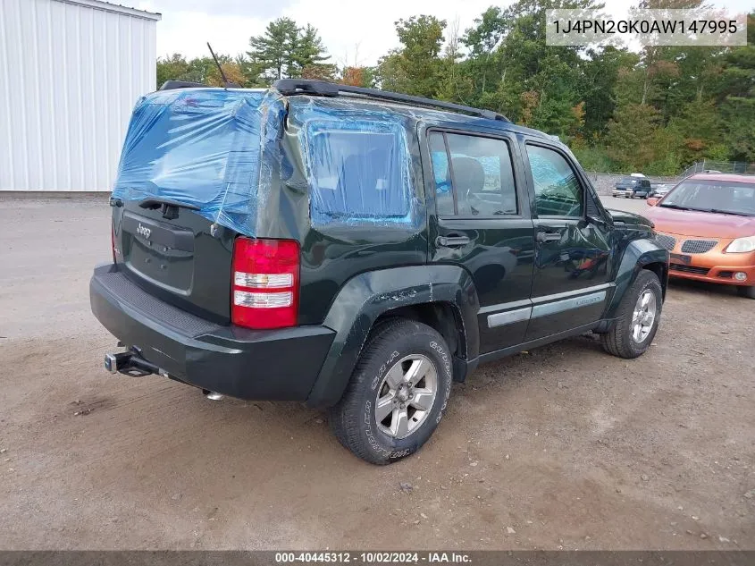 1J4PN2GK0AW147995 2010 Jeep Liberty Sport