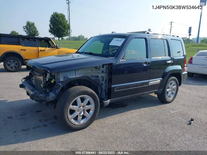 2011 Jeep Liberty Limited Edition VIN: 1J4PN5GK3BW534642 Lot: 37386441