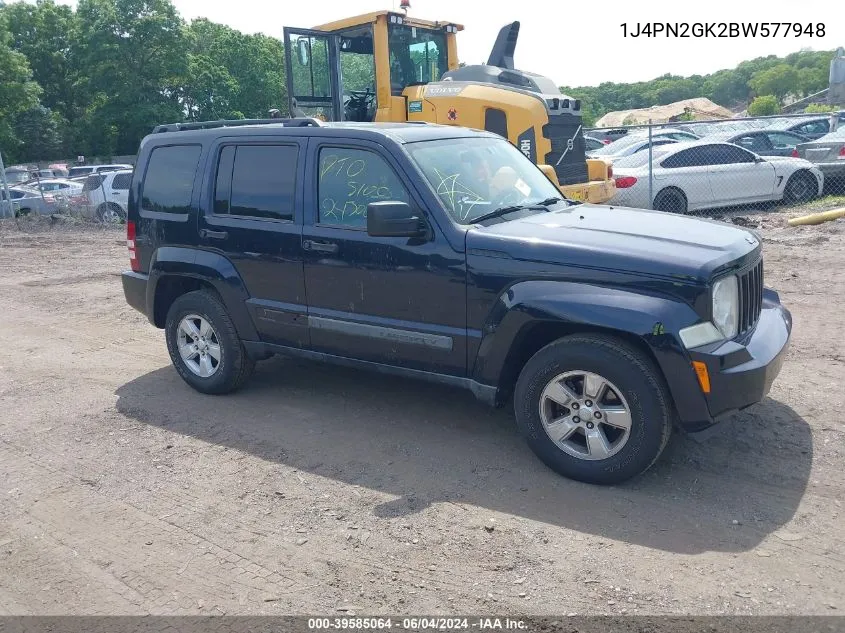 2011 Jeep Liberty Sport VIN: 1J4PN2GK2BW577948 Lot: 39585064