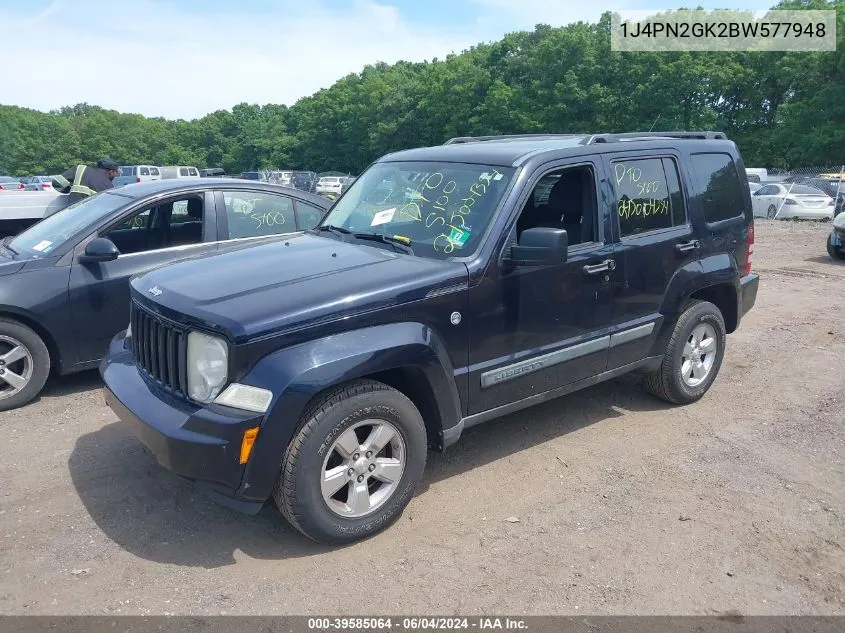 2011 Jeep Liberty Sport VIN: 1J4PN2GK2BW577948 Lot: 39585064