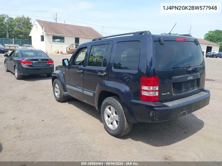 2011 Jeep Liberty Sport VIN: 1J4PN2GK2BW577948 Lot: 39585064