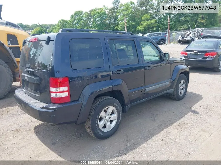 2011 Jeep Liberty Sport VIN: 1J4PN2GK2BW577948 Lot: 39585064