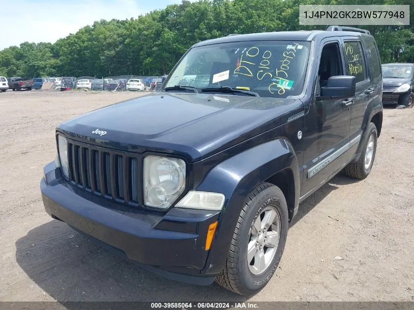 2011 Jeep Liberty Sport VIN: 1J4PN2GK2BW577948 Lot: 39585064