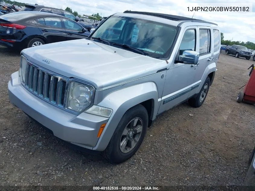 1J4PN2GK0BW550182 2011 Jeep Liberty Sport