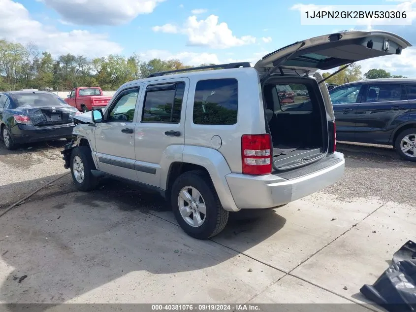 1J4PN2GK2BW530306 2011 Jeep Liberty Sport