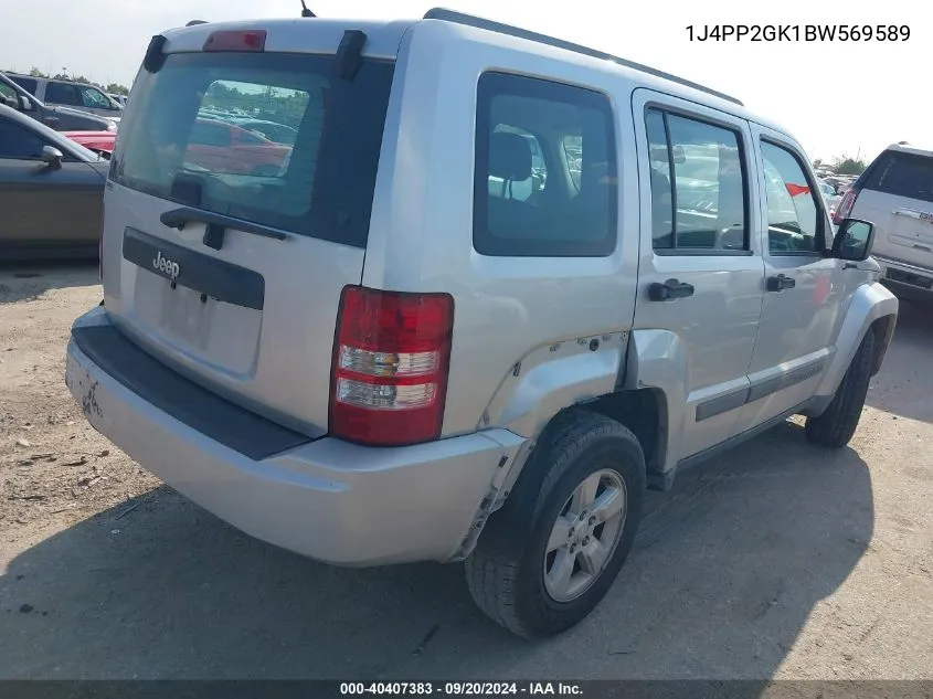 2011 Jeep Liberty Sport VIN: 1J4PP2GK1BW569589 Lot: 40407383