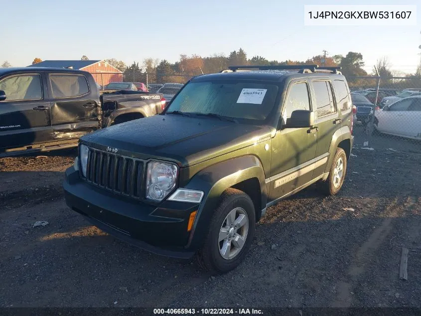 2011 Jeep Liberty Sport VIN: 1J4PN2GKXBW531607 Lot: 40665943