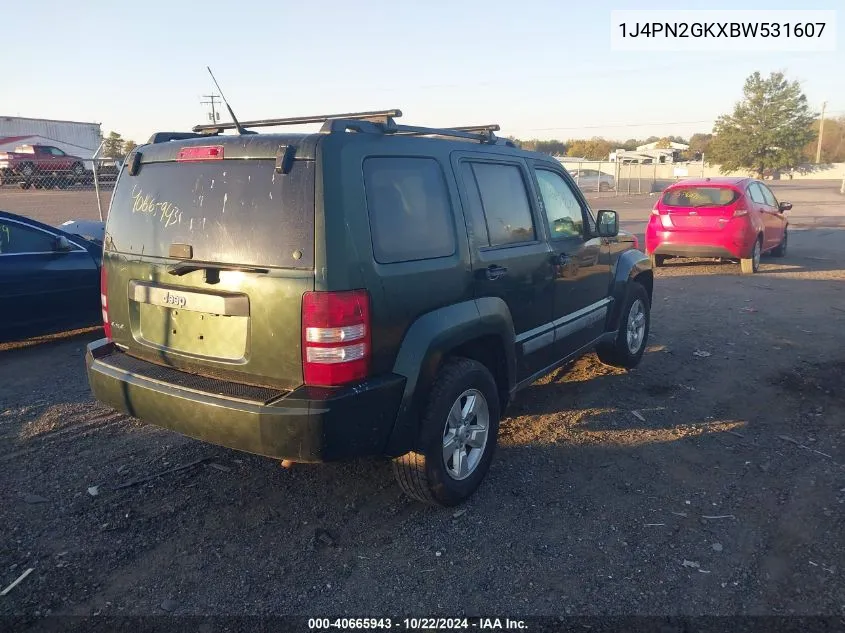 2011 Jeep Liberty Sport VIN: 1J4PN2GKXBW531607 Lot: 40665943