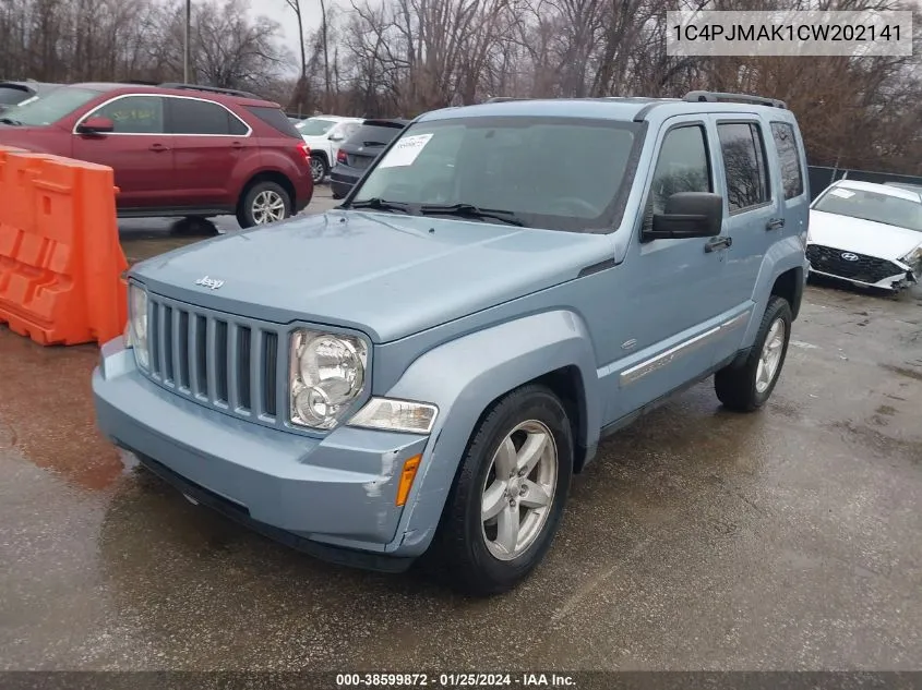 2012 Jeep Liberty Sport VIN: 1C4PJMAK1CW202141 Lot: 38599872