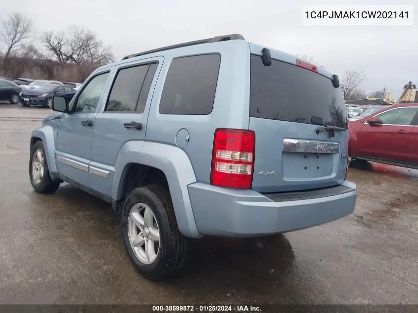 2012 Jeep Liberty Sport VIN: 1C4PJMAK1CW202141 Lot: 38599872