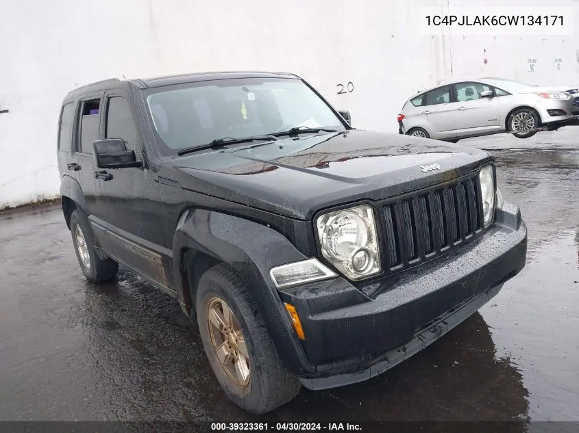 2012 Jeep Liberty Sport VIN: 1C4PJLAK6CW134171 Lot: 39323361