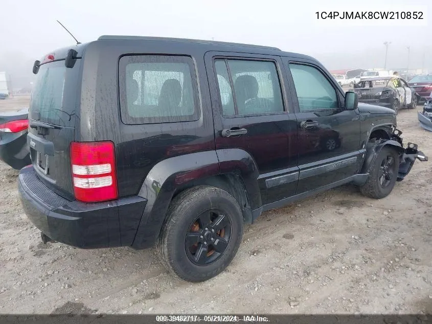 2012 Jeep Liberty Sport VIN: 1C4PJMAK8CW210852 Lot: 39482717