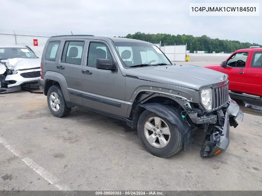 2012 Jeep Liberty Sport VIN: 1C4PJMAK1CW184501 Lot: 39500303