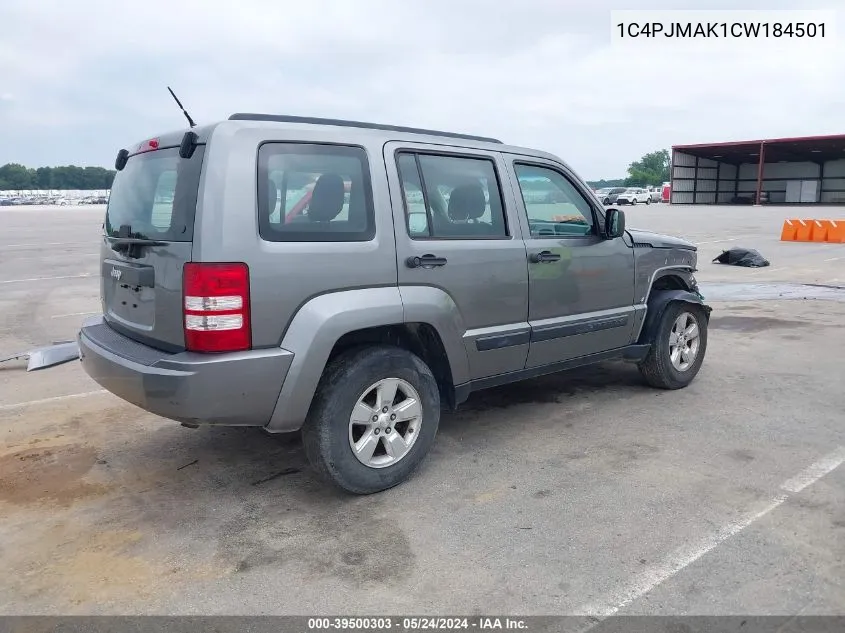 2012 Jeep Liberty Sport VIN: 1C4PJMAK1CW184501 Lot: 39500303