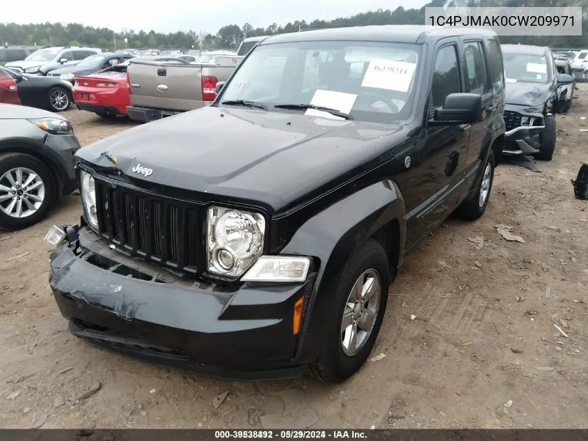 1C4PJMAK0CW209971 2012 Jeep Liberty Sport