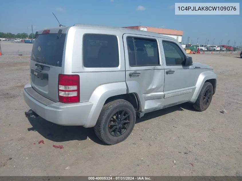 2012 Jeep Liberty Sport VIN: 1C4PJLAK8CW109076 Lot: 40005324