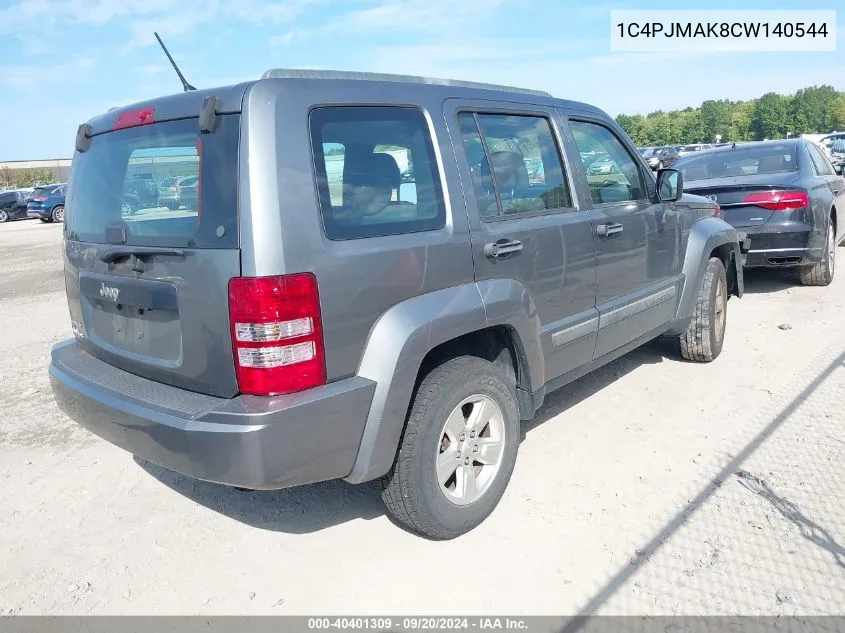 2012 Jeep Liberty Sport VIN: 1C4PJMAK8CW140544 Lot: 40401309