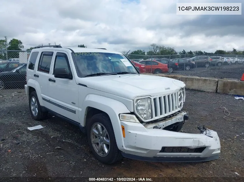 2012 Jeep Liberty Sport VIN: 1C4PJMAK3CW198223 Lot: 40483142