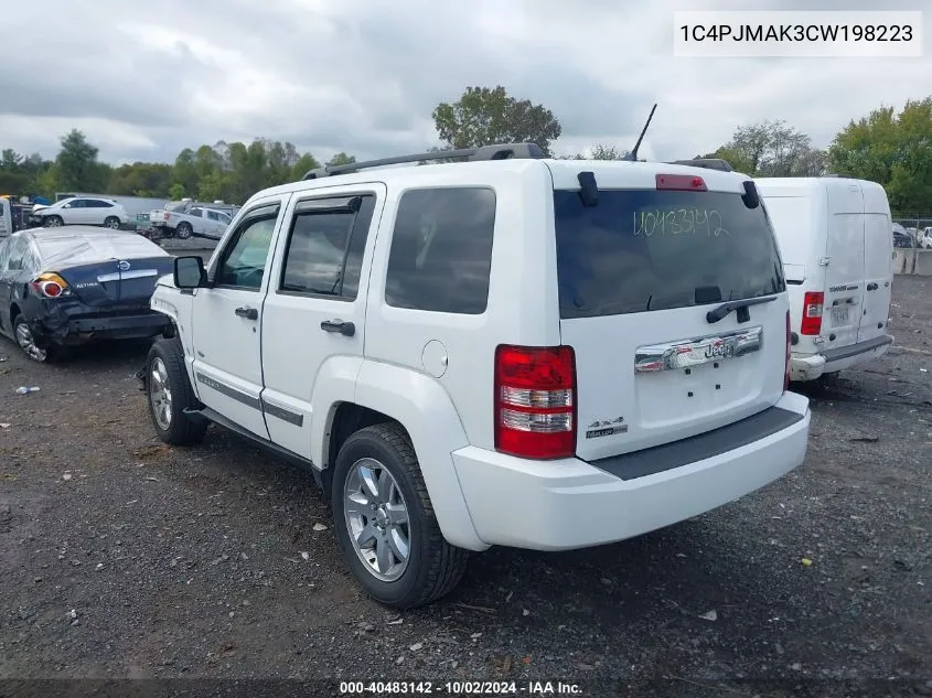 2012 Jeep Liberty Sport VIN: 1C4PJMAK3CW198223 Lot: 40483142