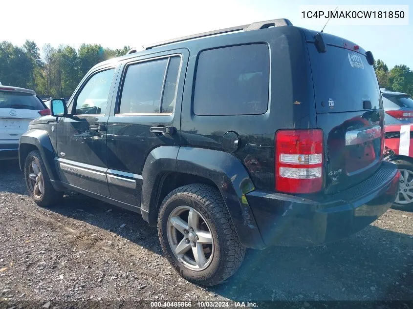 2012 Jeep Liberty Sport VIN: 1C4PJMAK0CW181850 Lot: 40485866