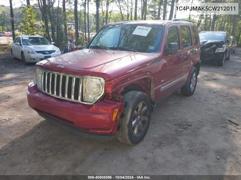 2012 Jeep Liberty Sport VIN: 1C4PJMAK5CW212011 Lot: 40505596