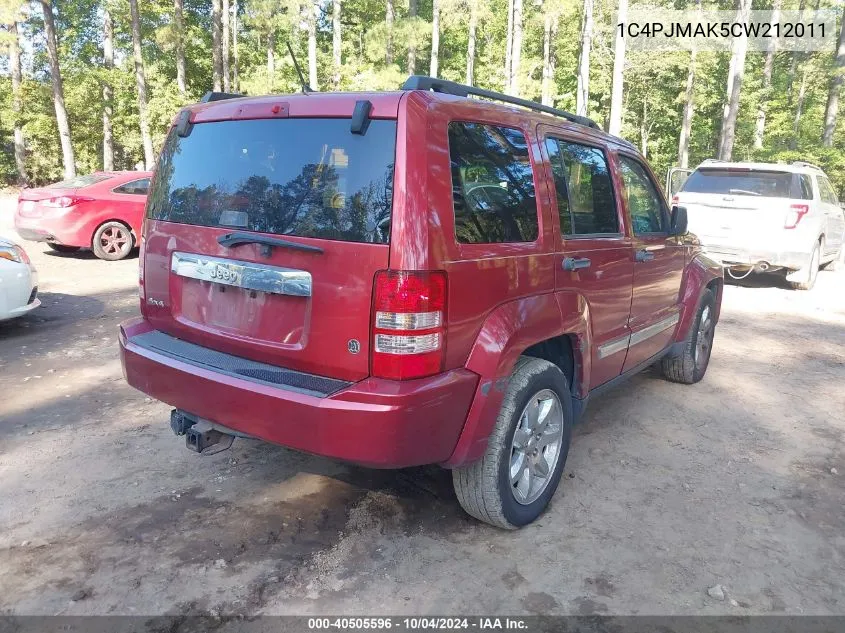 2012 Jeep Liberty Sport VIN: 1C4PJMAK5CW212011 Lot: 40505596