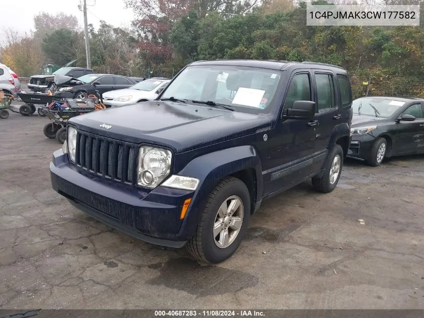 1C4PJMAK3CW177582 2012 Jeep Liberty Sport