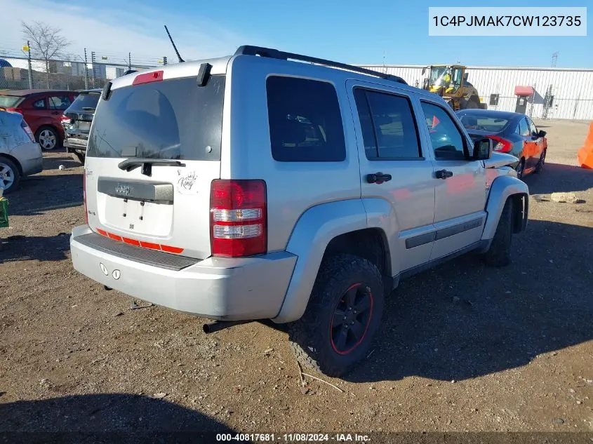 2012 Jeep Liberty Sport VIN: 1C4PJMAK7CW123735 Lot: 40817681