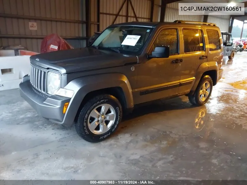 2012 Jeep Liberty Sport VIN: 1C4PJMAK2CW160661 Lot: 40907983