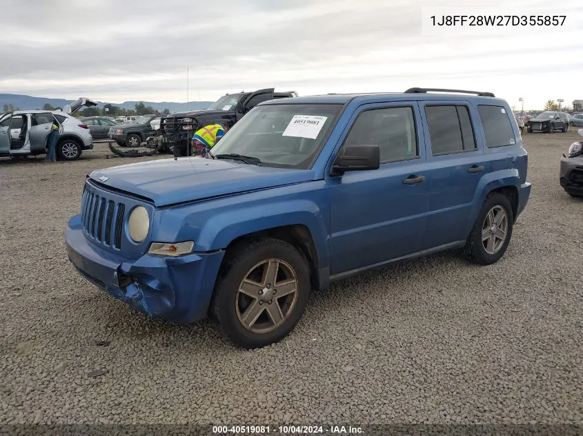 2007 Jeep Patriot Sport VIN: 1J8FF28W27D355857 Lot: 40519081