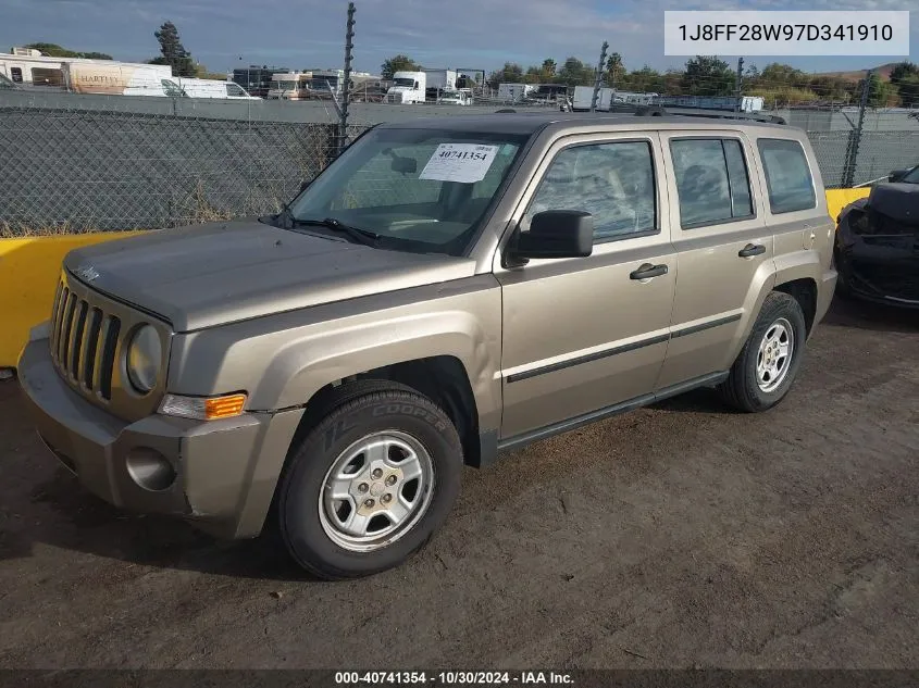 2007 Jeep Patriot Sport VIN: 1J8FF28W97D341910 Lot: 40741354