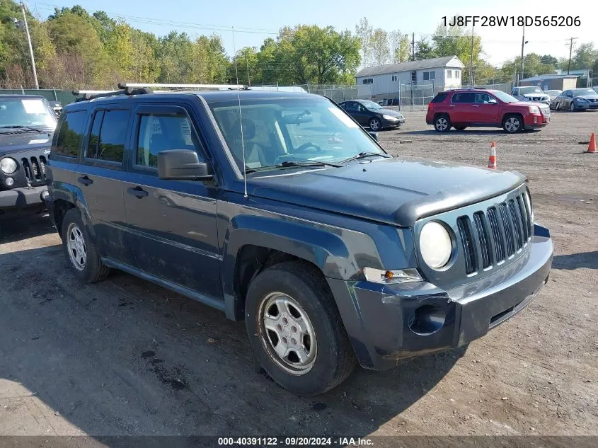 1J8FF28W18D565206 2008 Jeep Patriot Sport