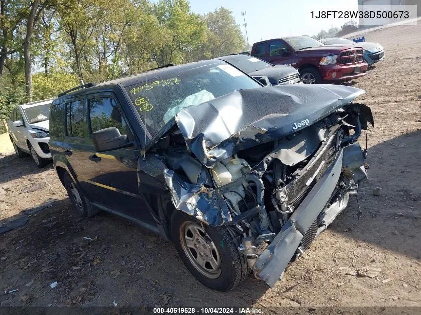 1J8FT28W38D500673 2008 Jeep Patriot Sport