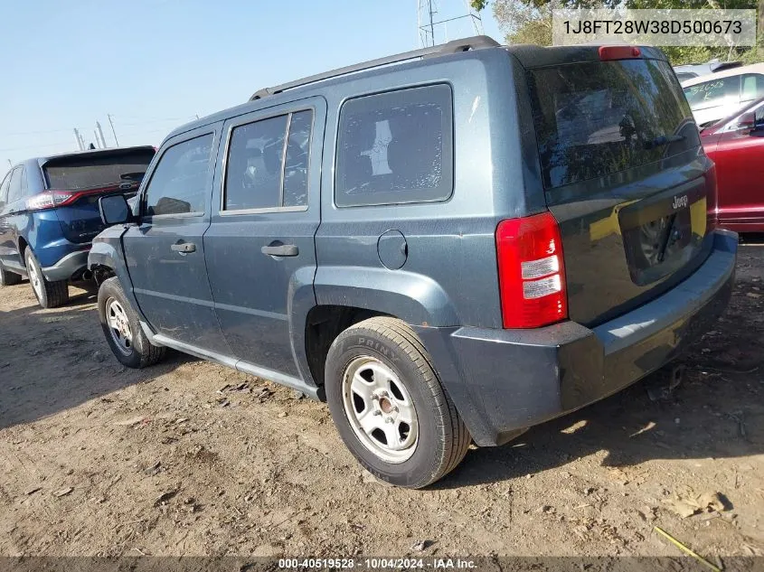 1J8FT28W38D500673 2008 Jeep Patriot Sport