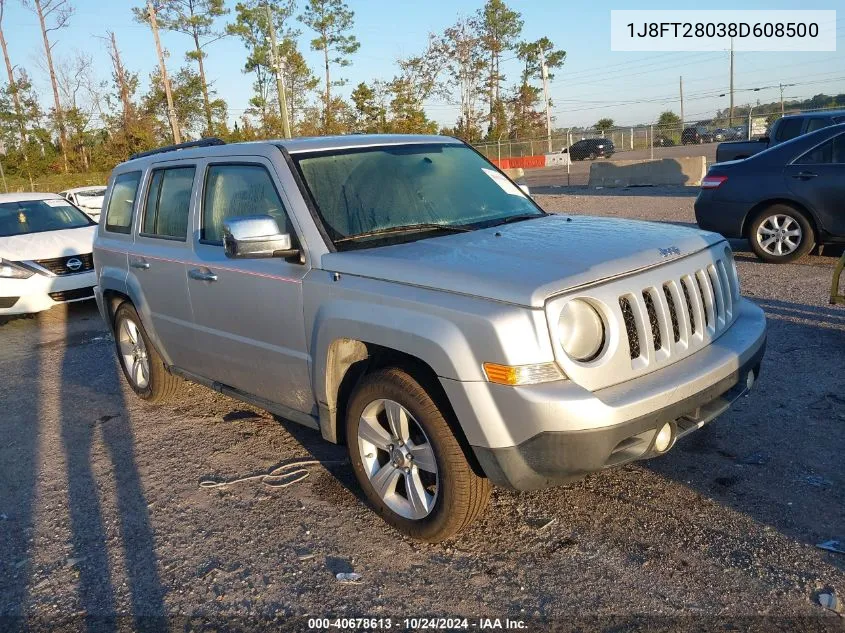 2008 Jeep Patriot Sport VIN: 1J8FT28038D608500 Lot: 40678613