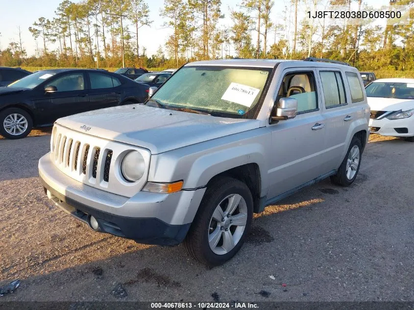 2008 Jeep Patriot Sport VIN: 1J8FT28038D608500 Lot: 40678613