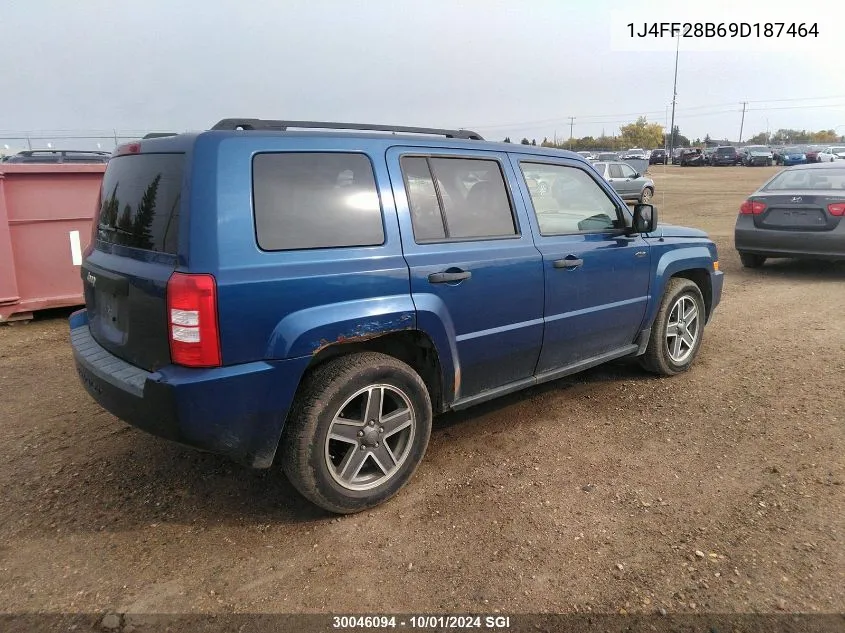 2009 Jeep Patriot Sport VIN: 1J4FF28B69D187464 Lot: 30046094