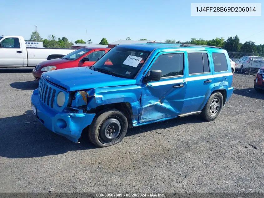 2009 Jeep Patriot Sport VIN: 1J4FF28B69D206014 Lot: 39507809