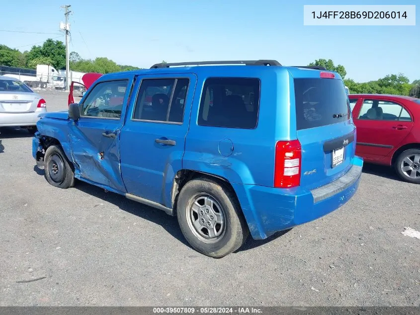 2009 Jeep Patriot Sport VIN: 1J4FF28B69D206014 Lot: 39507809