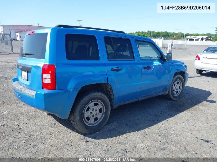 2009 Jeep Patriot Sport VIN: 1J4FF28B69D206014 Lot: 39507809