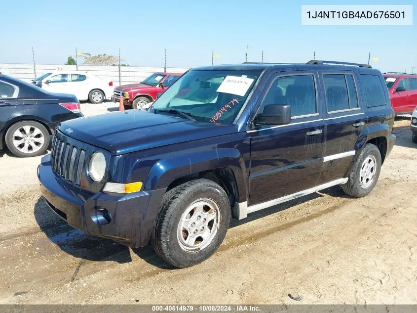 2010 Jeep Patriot Sport VIN: 1J4NT1GB4AD676501 Lot: 40514979