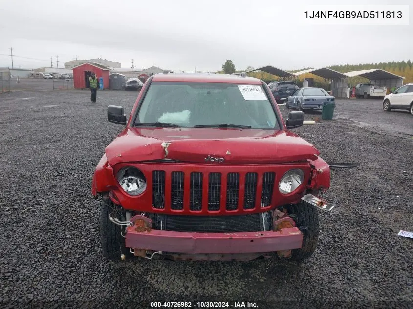 2010 Jeep Patriot Limited VIN: 1J4NF4GB9AD511813 Lot: 40726982