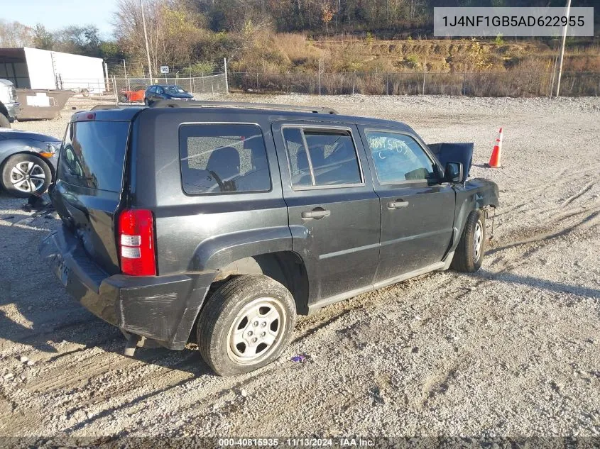 1J4NF1GB5AD622955 2010 Jeep Patriot Sport