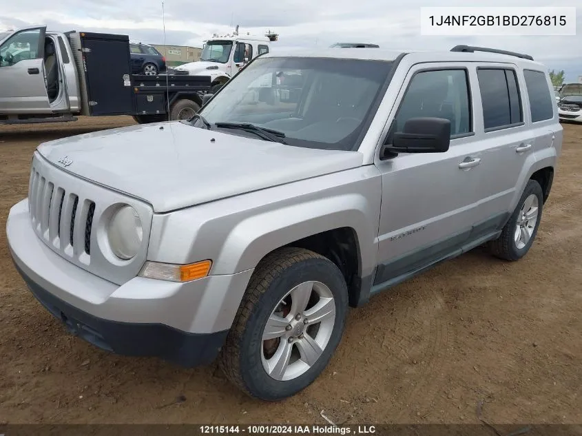 1J4NF2GB1BD276815 2011 Jeep Patriot Sport/North