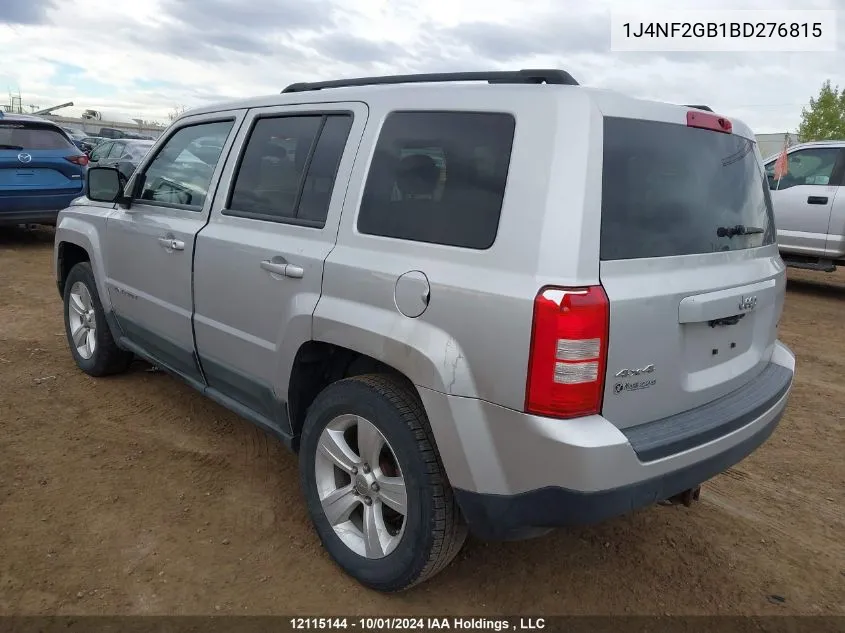 1J4NF2GB1BD276815 2011 Jeep Patriot Sport/North